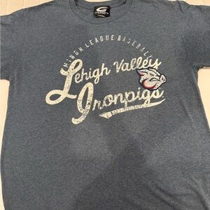 Leigh Valley Ironpigs Minor League baseball T-shirt Medium